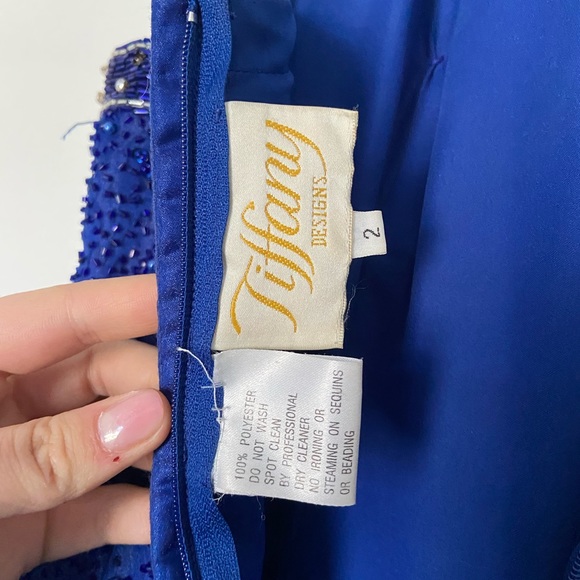 Blue Tiffany Design Prom dress. - Picture 7 of 8